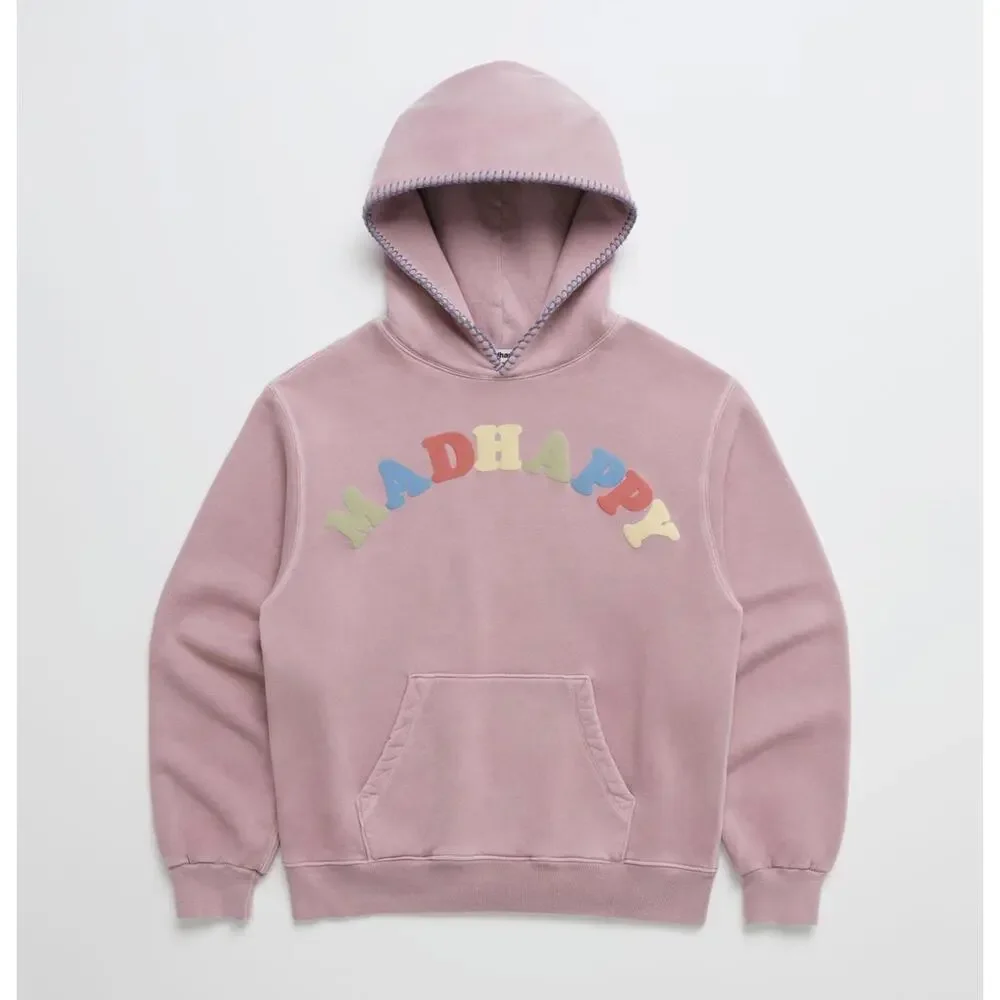 MadHappy Pink Hoodie with Multicolor Logo - Picture 1 of 3